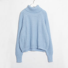Load image into Gallery viewer, Wixra Women Turtleneck Chunky Oversized Sweater Full Sleeve Women Knit Sweaters Solid Pullover And Jumper 2019 Autumn Winter