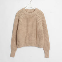 Load image into Gallery viewer, Wixra Knitted Chunky Oversized Sweater Women Loose Solid Thick O-Neck Pullover Jumpers Stylish Tops for Female Autumn Winter
