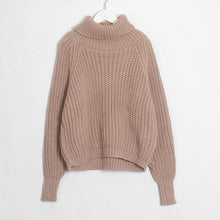 Load image into Gallery viewer, Wixra Women Turtleneck Chunky Oversized Sweater Full Sleeve Women Knit Sweaters Solid Pullover And Jumper 2019 Autumn Winter
