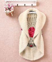 Load image into Gallery viewer, Hot sale New Fashion High Quality Autumn Winter women's crochet cape vest sweater outerwear casual cardigan women sweater 1210