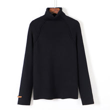 Load image into Gallery viewer, High Quality Turtleneck Sweater Women Pullover Autumn Winter Solid Knitted Sweater Casual Female White Oversized Sweater