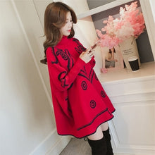 Load image into Gallery viewer, cotton knitted plus size Pattern causal loose oversized autumn winter pullover sweater women sweaters clothes 2019