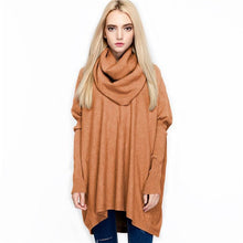 Load image into Gallery viewer, New 2020 Spring Autumn Women Casual Sweater Fashion Turtleneck Knit Pullover Loose Large Size Bat Sleeve Long sleeve Sweater Top