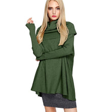 Load image into Gallery viewer, New 2020 Spring Autumn Women Casual Sweater Fashion Turtleneck Knit Pullover Loose Large Size Bat Sleeve Long sleeve Sweater Top