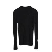 Load image into Gallery viewer, Toyouth Women Ribbed Long Sleeve Sweater Solid O-Neck Sweaters Long Sleeve Thin Sweaters Autumn Winter Tops Sueter Mujer