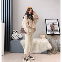 Load image into Gallery viewer, HSA 2018 Autumn Winter Women Leopard Pullover and Sweaters Round Neck Oversize Sweater Jumpers Casual Leopard Korean Pull Femme
