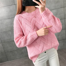 Load image into Gallery viewer, New  Fashion 2019 Women Autumn Winter  Embroidery Brand  Sweater Pullovers  Warm  Knitted Sweaters Pullover  Lady
